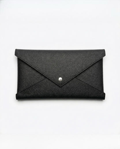 Black Caroline leather wallet 3-in-1 set
