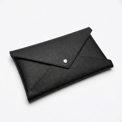 Black Caroline leather wallet 3-in-1 set